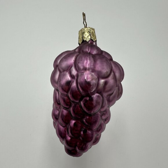 3 Mercury Glass Grape Christmas Ornaments / 2 Old World Christmas & 1 Inge-Glas - Picture 12 of 15